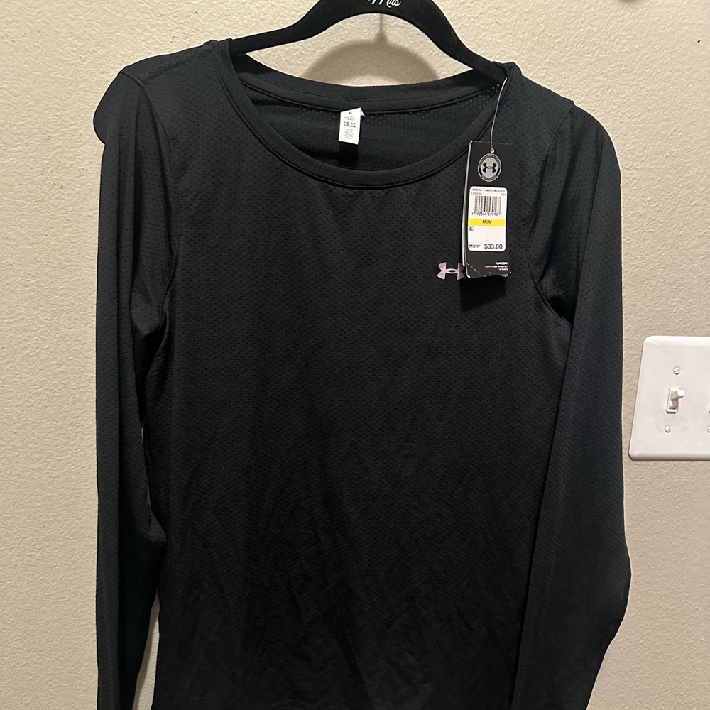 Under Armour Women's Black Long Sleeve Top M